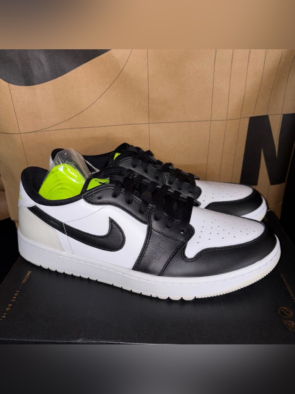 NEW Nike Air Jordan 1 Retro Low Golf Phantom Volt NBY DD9315-108 Men Size 10.5 - Picture 2 of 8